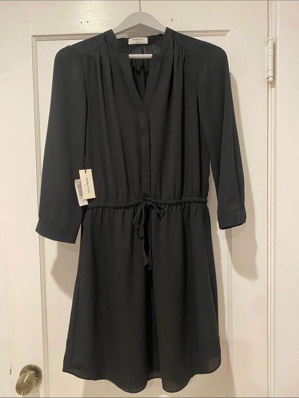 NWT Aritzia Babaton Bennett Dress – Black – Size Small Quiet Luxury